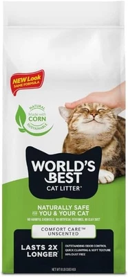 BRANDED World's Best Cat Litter 28lb Original Comfort Care Unscented 12.7kg Pack ,New