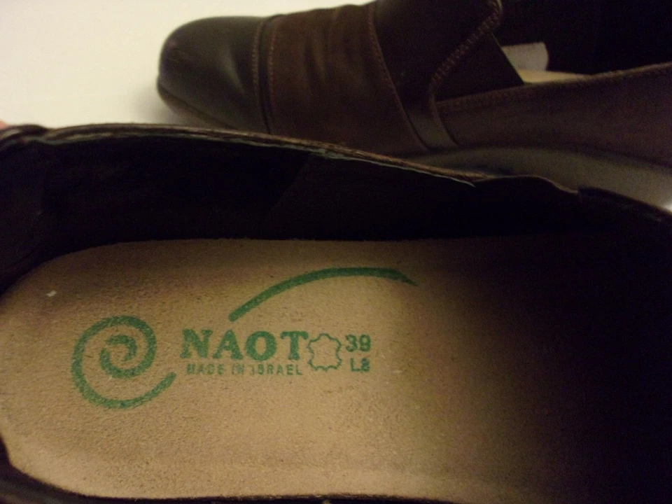 NAOT Flat Flats Shoes Brown Leather Soft Sz. 39 8 8.5   - Image 4 of 4