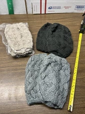 3 Pack Boot Cuffs Short Socks Toppers Women Crochet Knit Shell Leg Calf Warmers