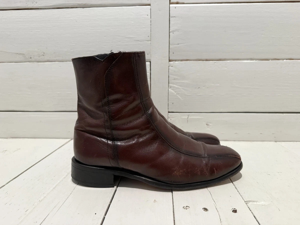 Florsheim Chelsea Men’s Leather Burgundy Boots US 8 EU 42 Mens Burgundy Chelsea Boots | Premium Calf Leather  main image 4
