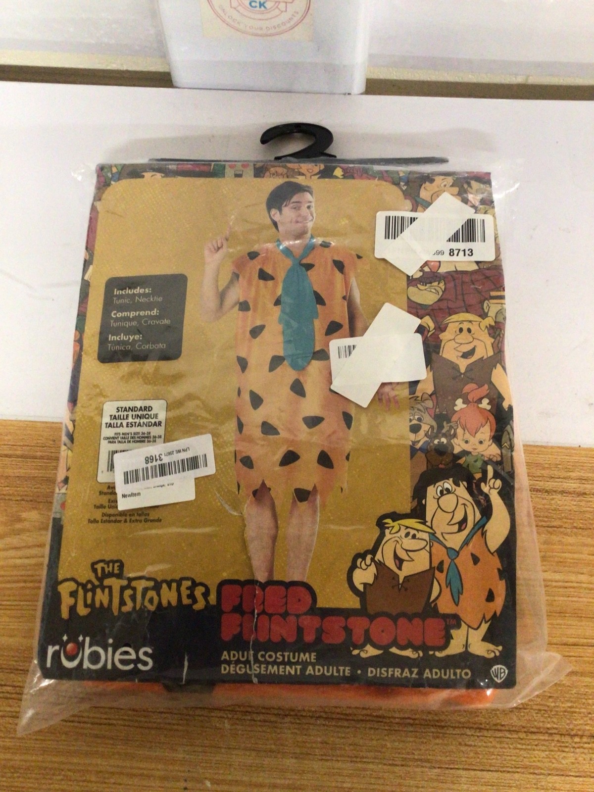 Rubie's Official Fred Flintstone Men's Costume, Adult Fancy Dress size Standard