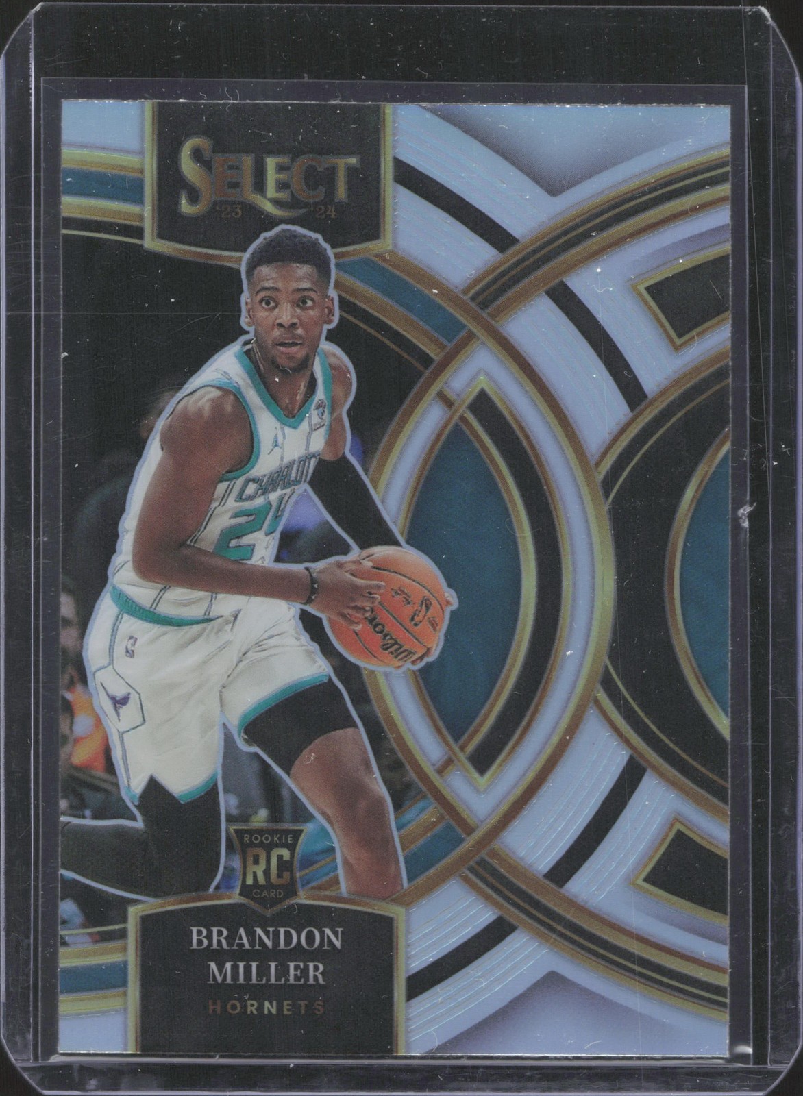 2023-24 Panini Select #130 Brandon Miller Silver Prizms