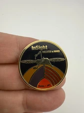 NASA InSight Mission to Mars Pin - Lander and Mars Core