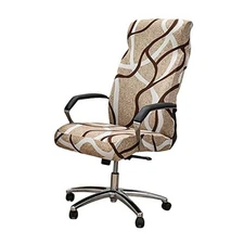 Stretch Office Chair Cover with Zipper Printed Computer Chair Cover for 1