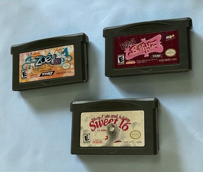 GBA Games Lot Zoey 101 Bratz Babyz Sweet 16 Tested Authentic
