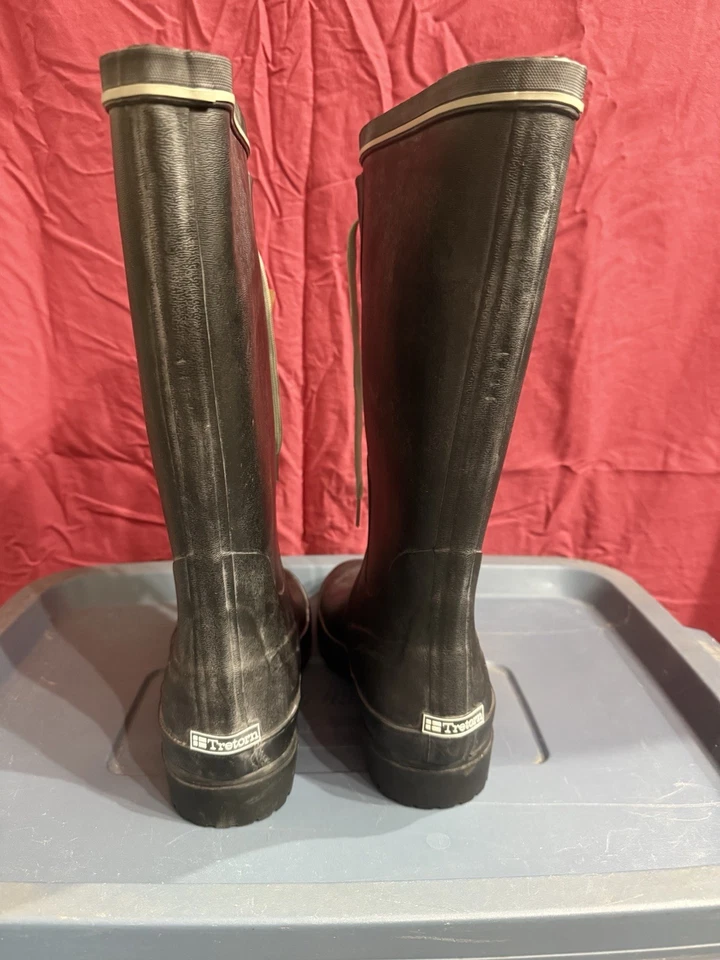 BOTAS MUJER TRETORN SOFIERO LLUVIA NEGRAS GOMA TALLA EU 39 US 8 Nuevas con Etiquetas Foto 4 de 4