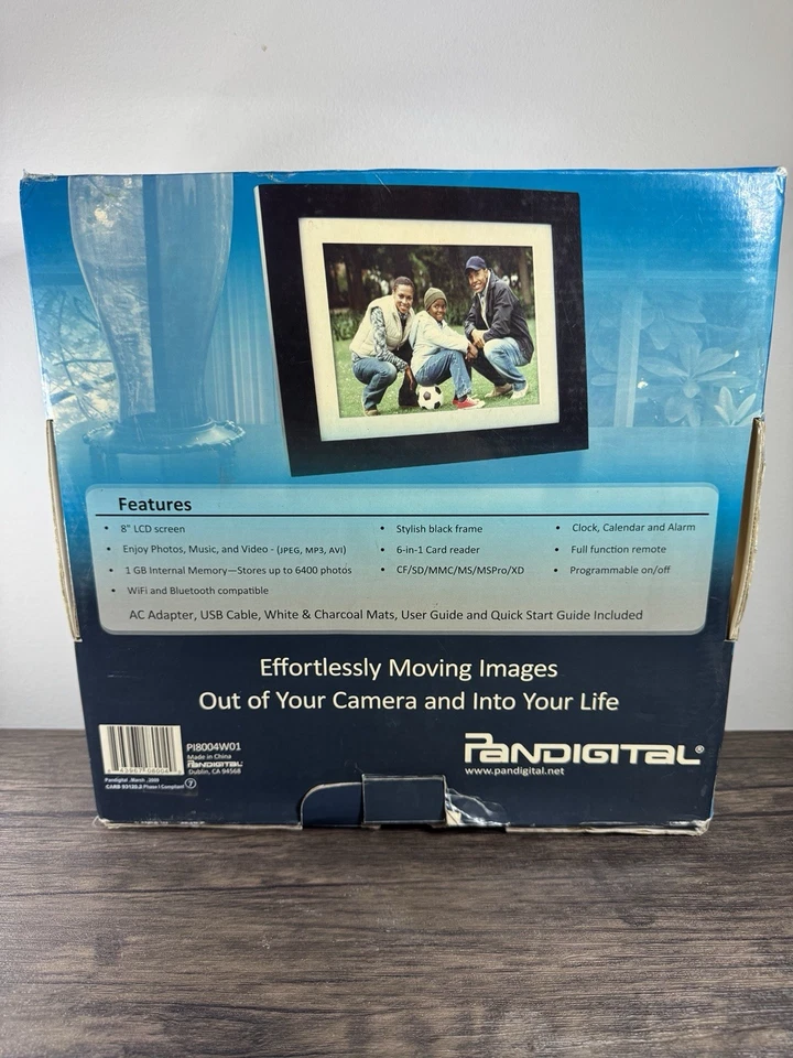 Open Box Panimage By Pandigital Led Digital Photo Frame 10.1” TESTED - Image 3 of 4