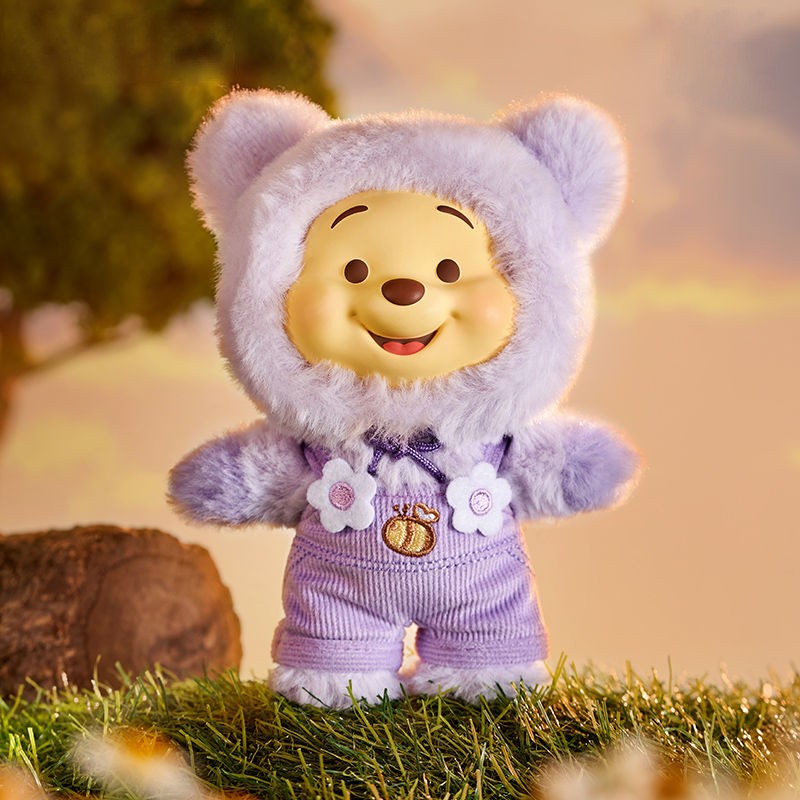 TOPTOY Winnie The Pooh Candy Bear Series Purple Taro PasteBobo