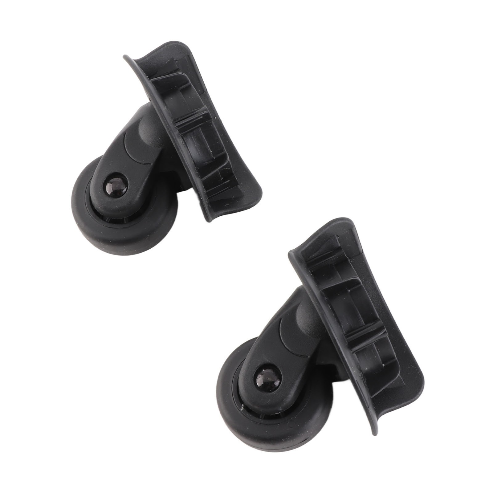 :A Pair A65 Black Suitcase Mute Wheel Universal Luggage Replacement Outdoor
