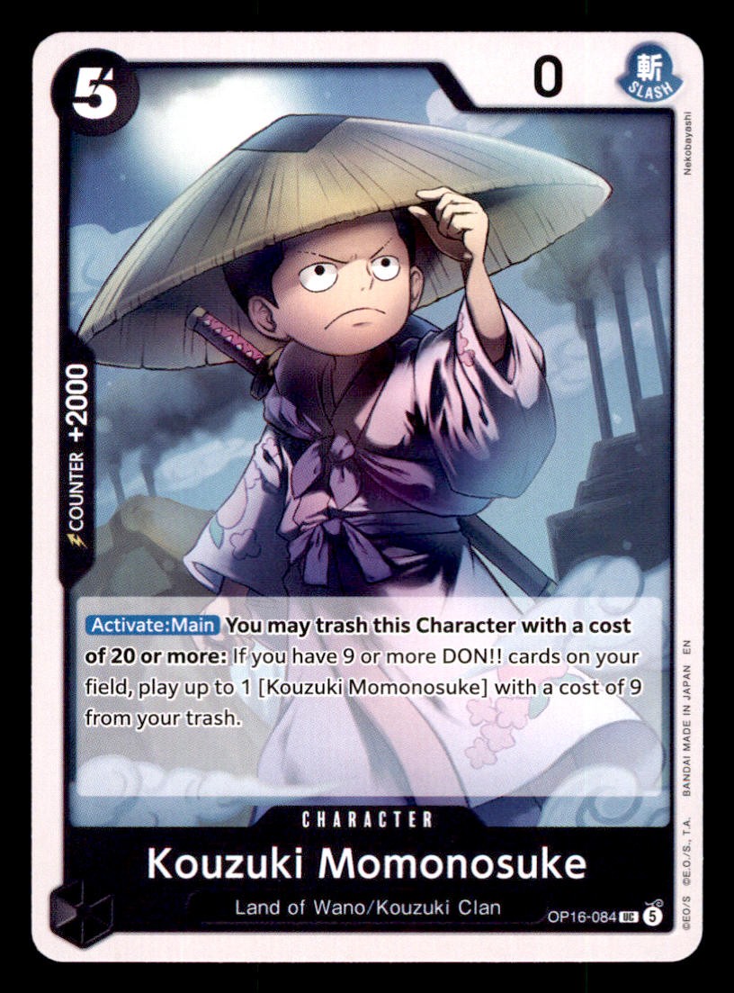 Kouzuki Momonosuke (084) OP16-084 Uncommon The Time of Battle One Piece NM