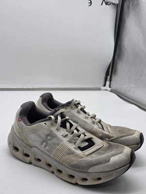 On Cloudstratus Shoes Womens Size 8.5 Gray Mesh Running Sneakers Damaged