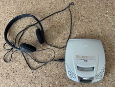Sony Discman ESP2 DE-200 Portable CD Player Mega Bass Silver Sony Headphones