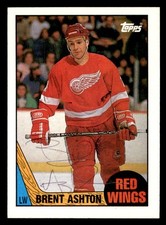 1987 Topps Hockey #100 Brent Ashton Signed Autograph (no COA)