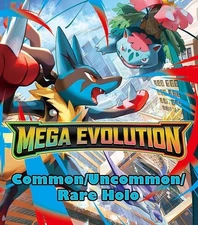 PICK YOUR CARD! Mega Evolution - Common/Uncommon/Rare Holo