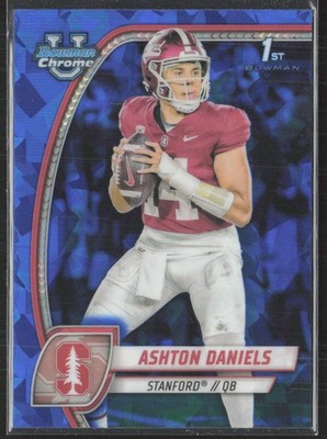 2024 Bowman University Chrome Sapphire #16 Ashton Daniels Stanford Cardinal (C3)