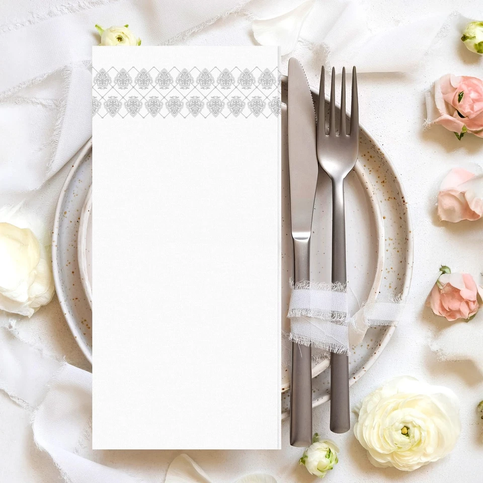 200 servilletas de baño desechables - toallas de mano tipo tela para eventos Foto 3 de 4