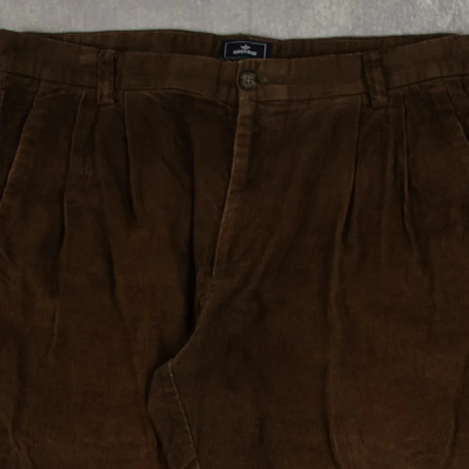 Dockers Vintage Relaxed Fit Cord Trousers W36 X L30 Men's Brown Corduroy - Image 3 of 4