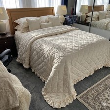 SHERIDAN Signature Hillier Cream Quilted Coverlet Super King 240-260 cm