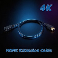 HDMI Extension Cable Male to Female HDMI Cable Extender Adapter 3D 4K x 2K Lot