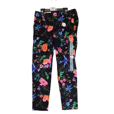 NWT Old Navy Pixie Floral Print Pants Women's 6 Stretch 30x27 Birds Cottagecore