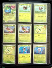 Pokémon TCG NM Stellar Crown Base Set  + Rev Holos w/ Vaultx Binder | 275 Cards