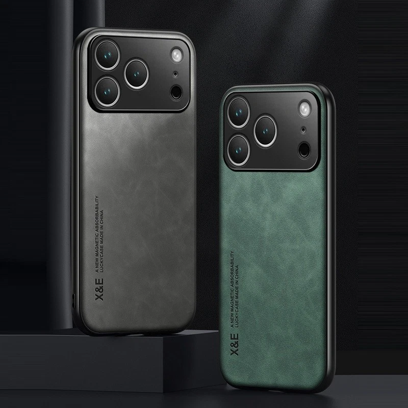 ShockProof Magnetic Leather Case For iPhone 17 16 15 14 13 12 11 Pro Max 8 Cover - Image 4 of 4