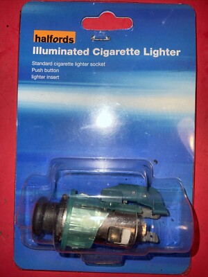 Halfords 12v Illuminated Cigarette Lighter Socket, Power Outlet Sealed,  Cigar