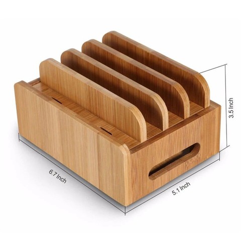 Mobile Phone Base Organizer Station Desktop Charging Tablet Cable - 第 3/12 張圖片