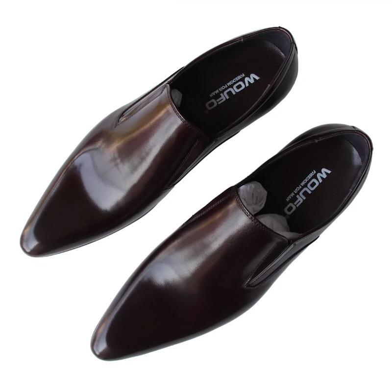 SAOLA Scarpe da sposa Oxford da uomo inglesi a punta eleganti business in pelle slip on