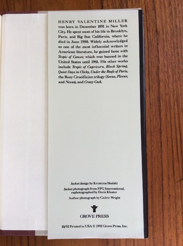 Henry Miller• Moloch (1992 HC) 1st Edition/1st Printing• Rare +VF! - Picture 6 of 10
