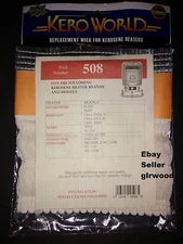 Wick # 508 KeroWorld  Omni 105M, Omni 105N   Wick 508 with Pins    Omni 120A