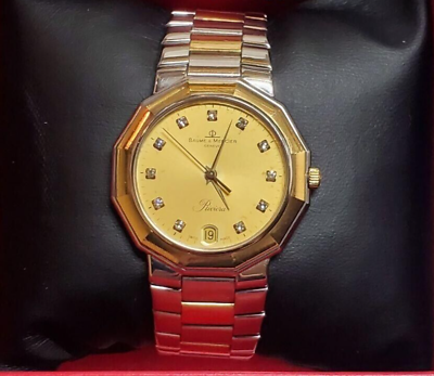 Baume & Mercier Riviera 5131.038 11P Diamond Gold Quartz Baume & Mercier Riviera 5131.038 11P Diamond Gold Quartz