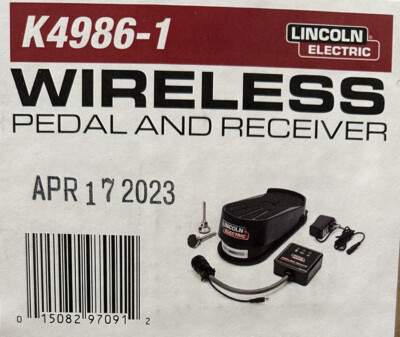 Open Box New. Lincoln Electric K4986-1 Wireless Pedal for TIG Welding.