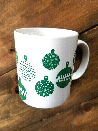 Tazza caffè Starbucks 2016 Holiday bianca con decorazioni natalizie verdi 12 oz - Foto 3 di 5