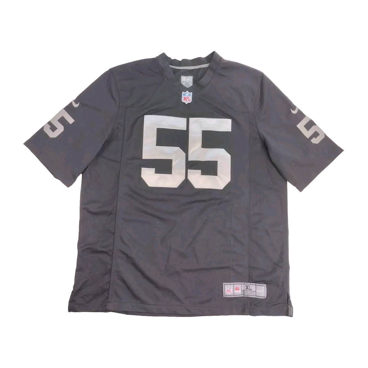 Nike On Field NFL Oakland L.V. Raiders #55 McClain Black Jersey