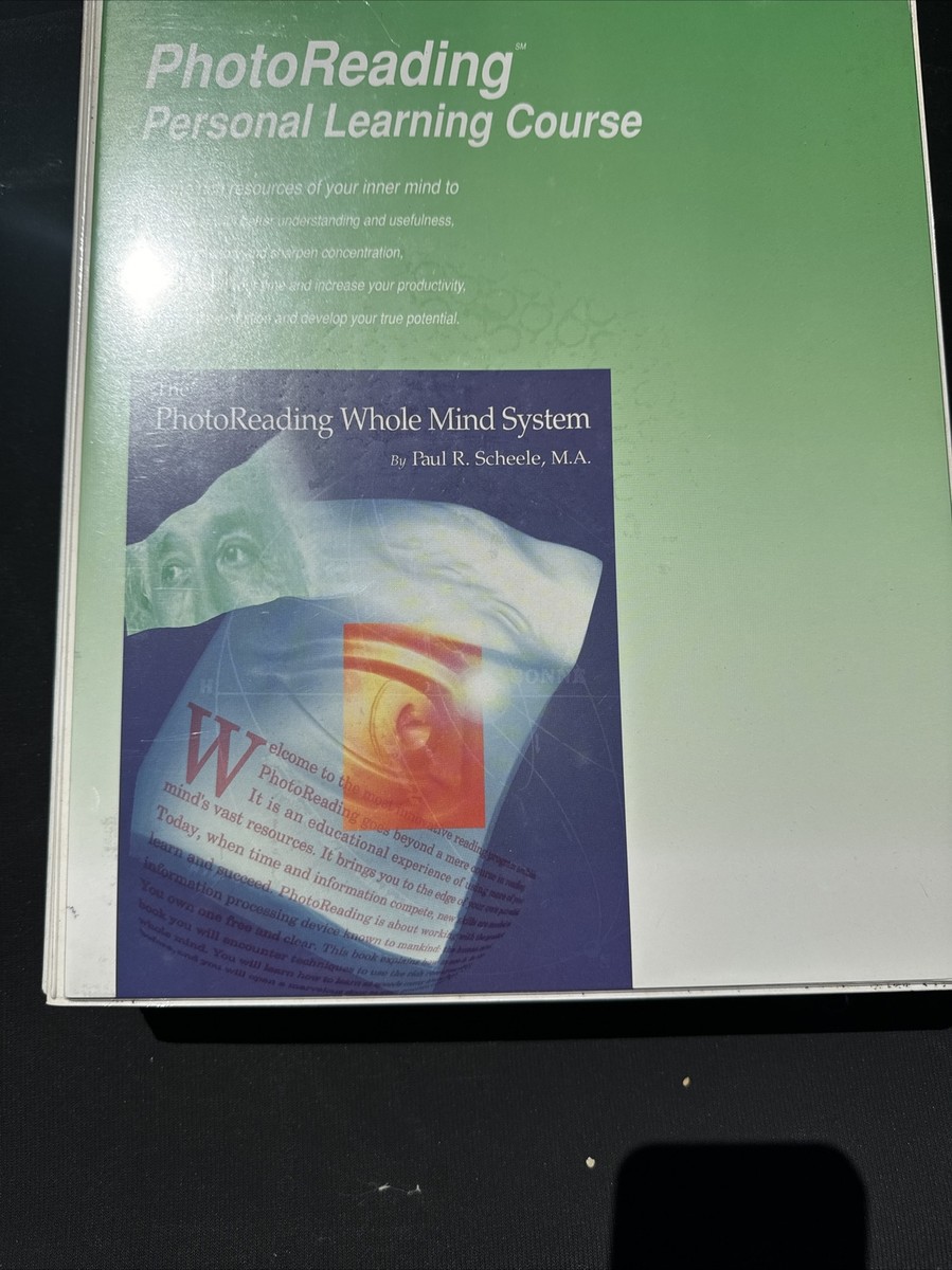 PhotoReading Personal Learning Course PHOTO READING PERSONAL