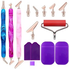 ZYNERY 27-Piece Diamond Painting Pen Kit, 45  Ergonomic Stainless Steel Met