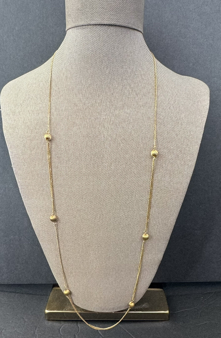 Beautiful Solid Yellow Gold 333 8k Necklace Ball Chain | eBay