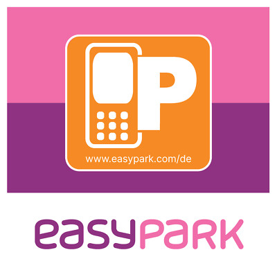 EASYPARK Hinterglasaufkleber Aufkleber Vignette EASY PARK Sticker 6x6 cm