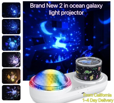 Light Projector for 6 in 1 Starry Star Galaxy Ocean Night Light Kids baby Toys