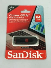 SanDisk Cruzer Glide 64GB USB 2.0 Flash Drive - SDCZ60-064G-A46 - NEW