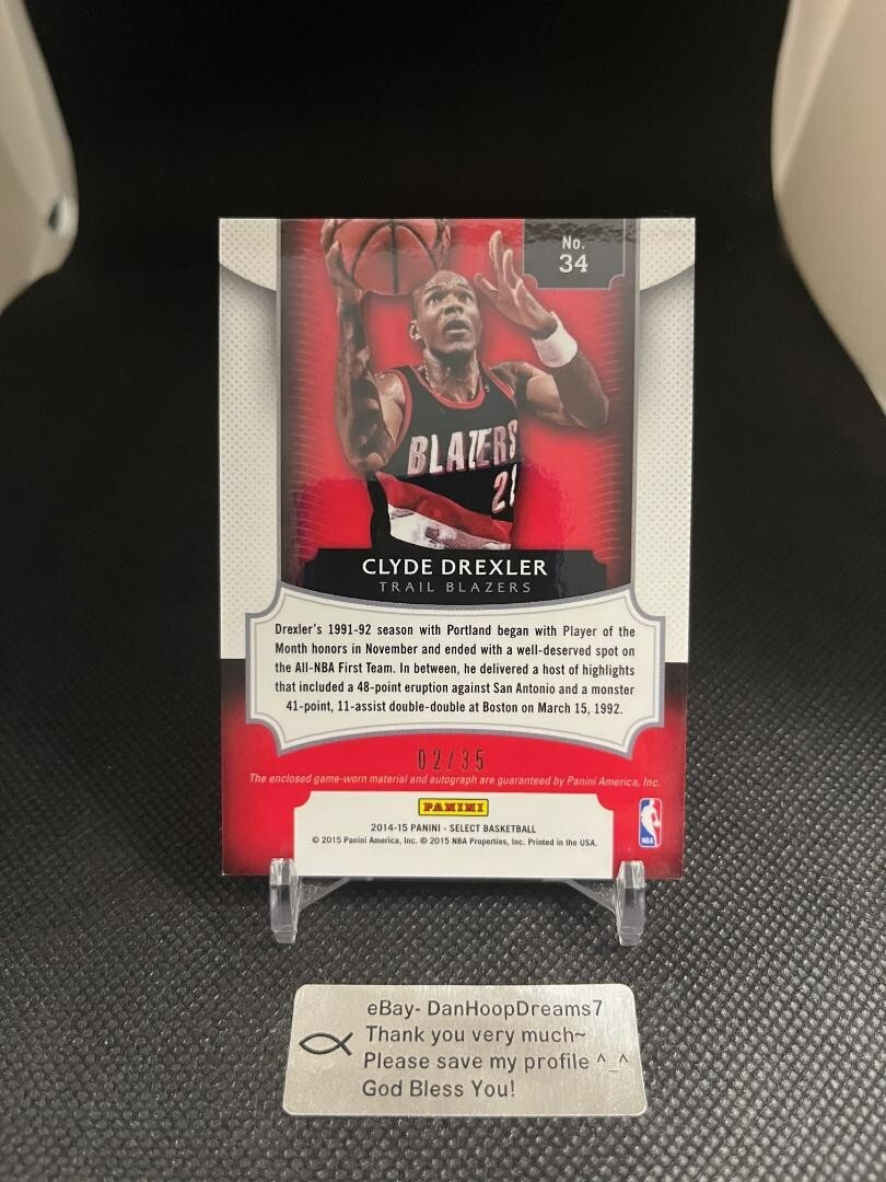 その他 Panini CLYDEDREXLER Timeless Moments /35 Clyde Drexler 2019 One and One #TM-CDX Timeless Moments