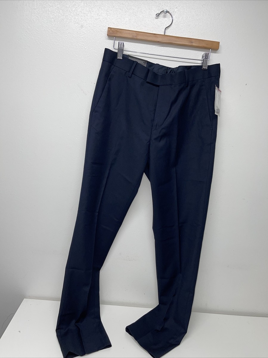 green emerald velvet dress Men's Navy Modern Fit Suit Pants 52 main image 1