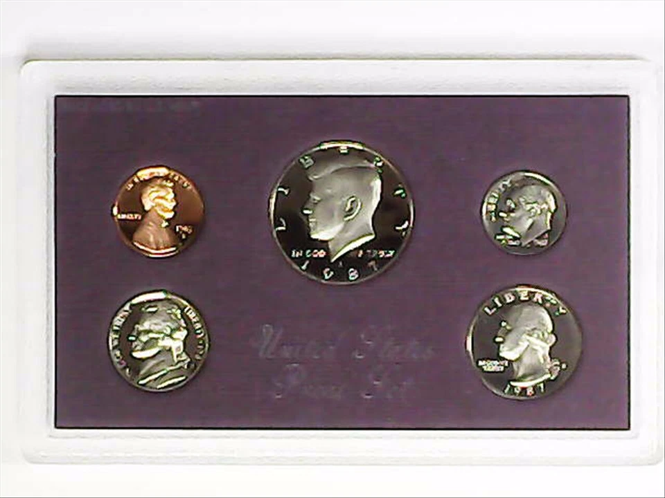 1987-S US Proof Mint Set 5 Coins CLAD 22soc0819 - Image 3 of 4