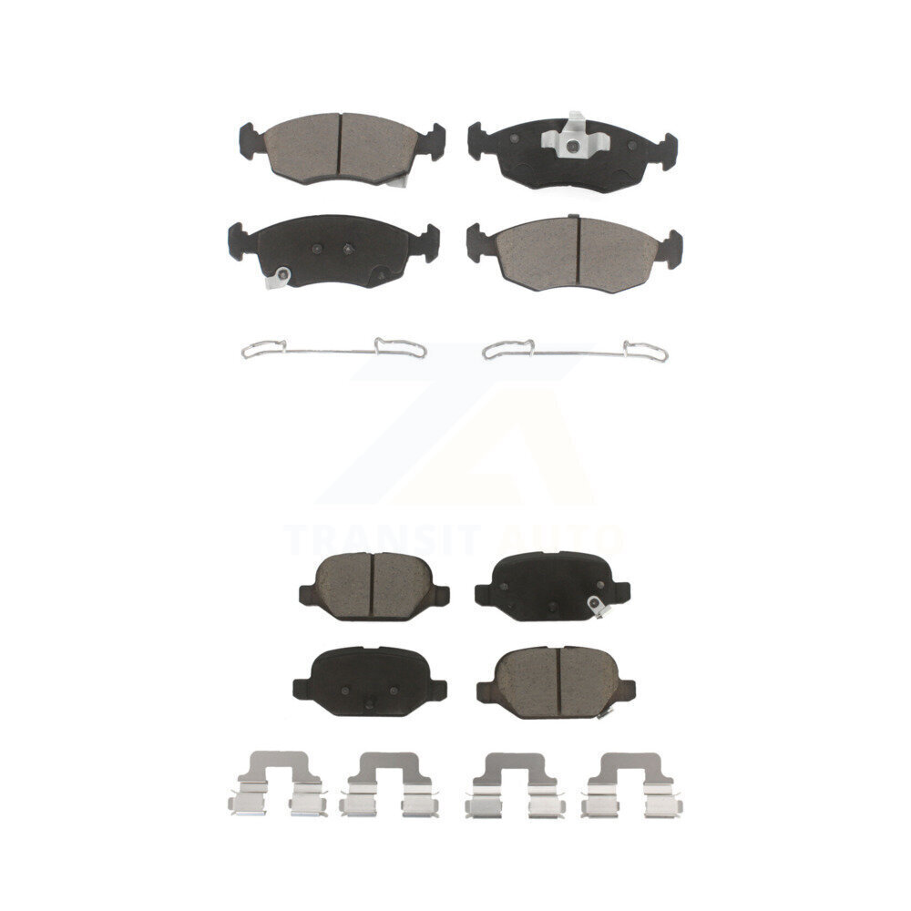 Ceramic Brake Pads Front Rear Kit For Fiat 500