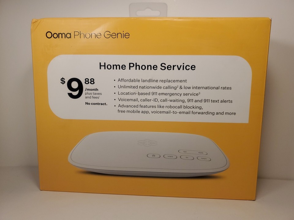 Ooma Phone Genie Home Phone Service No Contract Advanced Calling