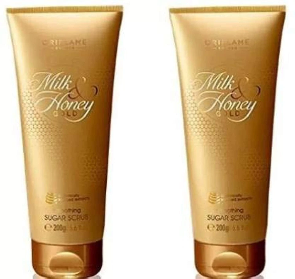 Oriflame Milk & Honey Gold smoothing Sugar Scrub | 200g (pack of 2) | free ship. - Image 2 of 3
