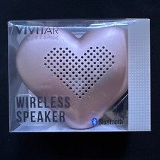 Vivitar Rose Gold Heart Shape Wireless Bluetooth Portable Speaker