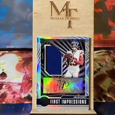 2023 Illusions Jalin Hyatt First Impressions Autographed Memorabilia Blue 23/99