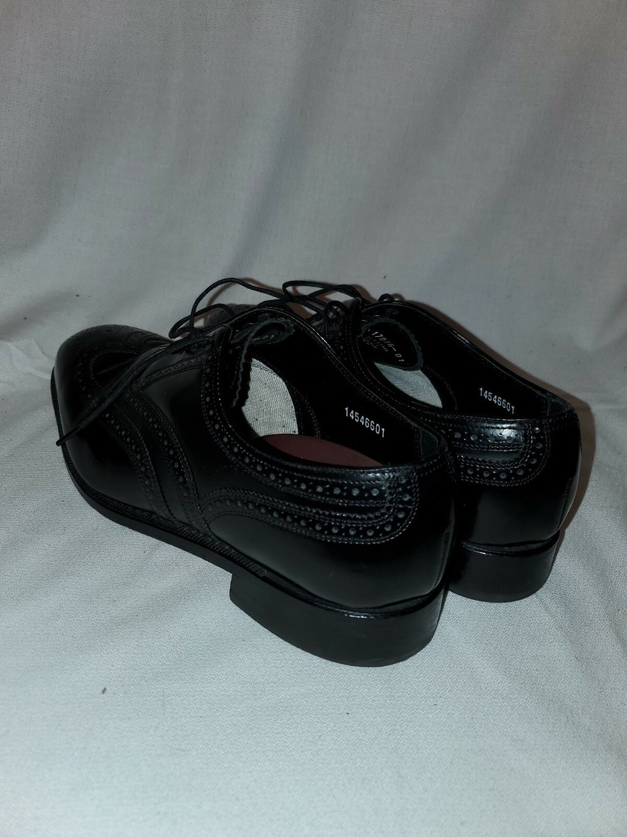 Florsheim 17066-01 Lexington Black Leather Wing Tip Dress Shoes
